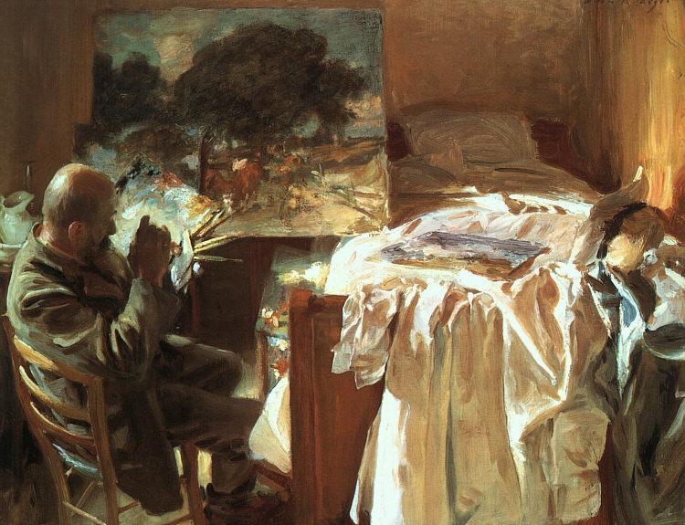 John Singer Sargent An Artist in his Studio
